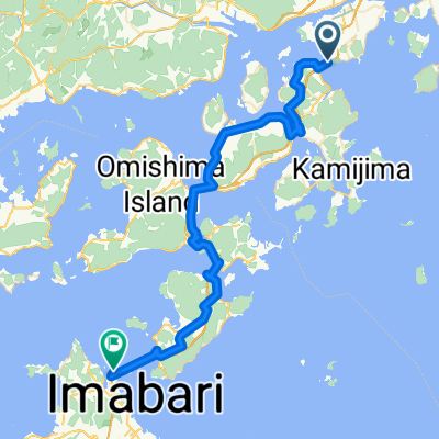 Lengthy bike tour from 尾道市 to 今治市