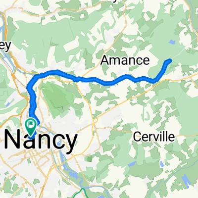 Long bike tour through Nancy