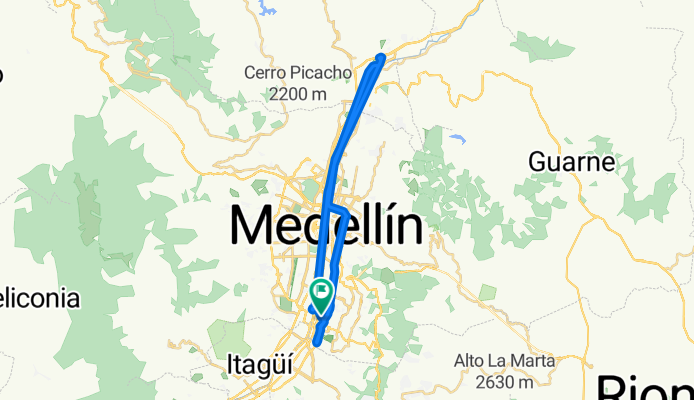 del poblado hasta nikia ida y vuelta ride through Medellín