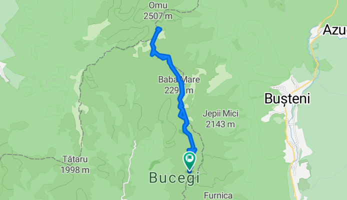 Piatra Arsă - Sfinx - Cab. Omu - Piatra Arsă