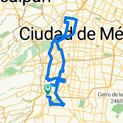 Long bike tour through Ciudad de México