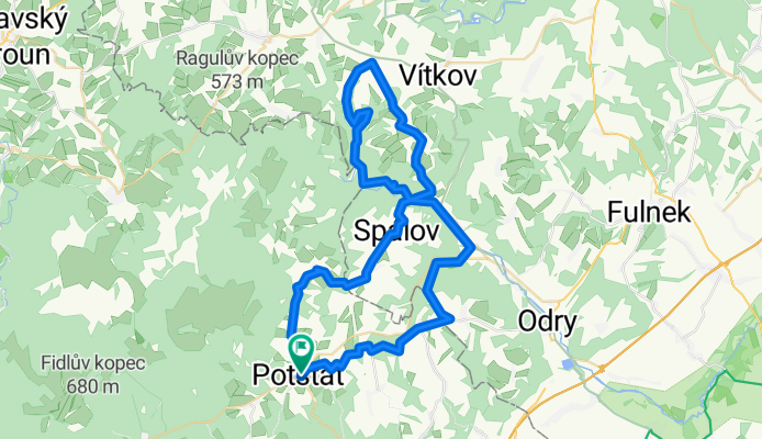 Oderské vrchy 1 -okruh z Potštátu