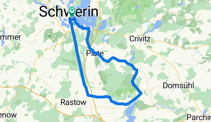 Lange Ausfahrt durch Schwerin