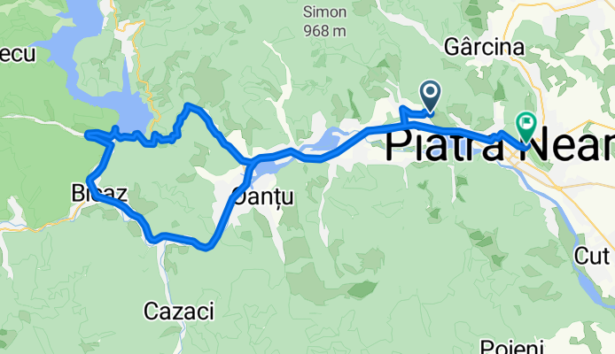 Long bike tour from Alexandru cel Bun to Piatra NeamÈ›