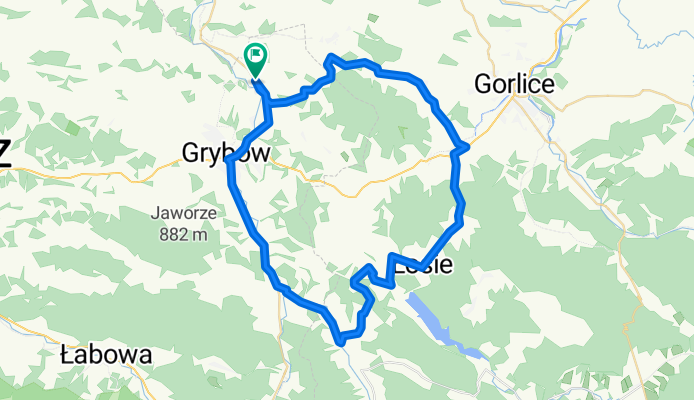 Stróże - Bieśnik - Szymbark - Łosie - Brunary - Grybów - Stróże