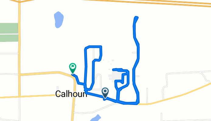Brief bike tour through Calhoun
