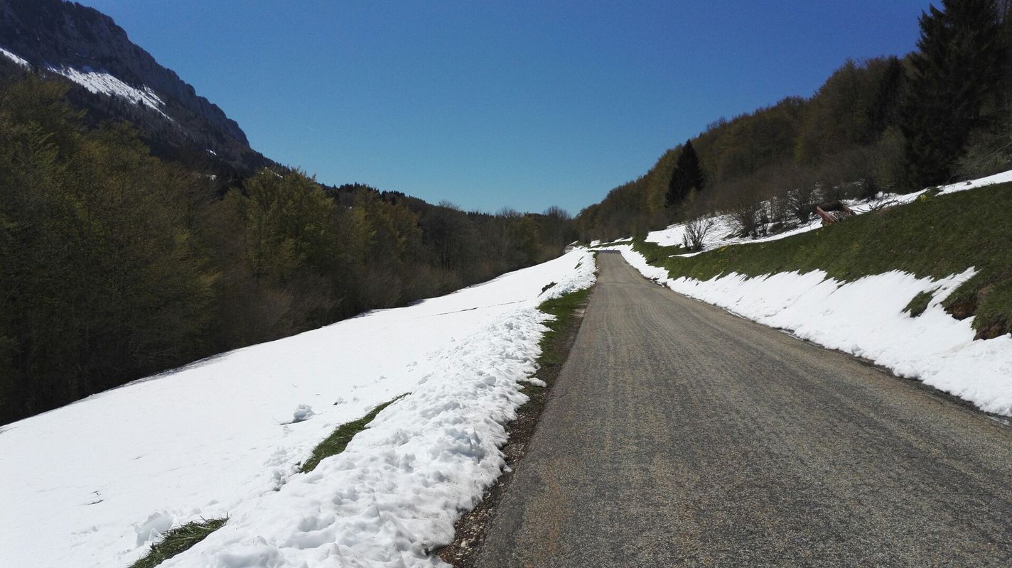 retour to Saint-Marcellin depuis le col de Romayere