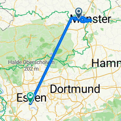 Lange Ausfahrt von Havixbeck nach Essen