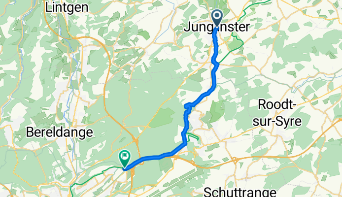 Piste cyclable Junglinster-Kirchberg