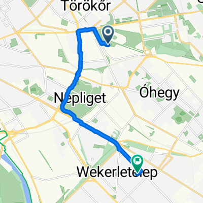 Brief ride from Budapest X. kerület to Budapest XIX. kerület