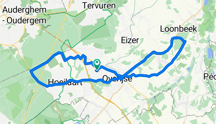 Lengthy ride through Overijse