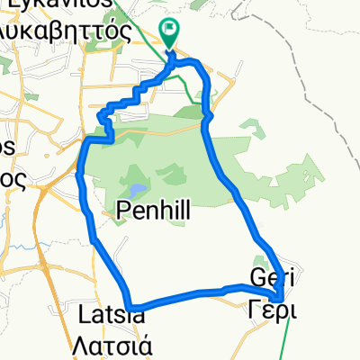 Route to Geri and back