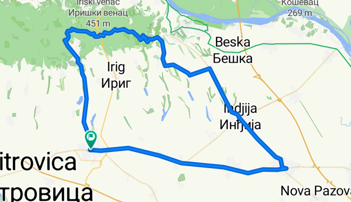 Ruma-Vrdnik-Zmajevac-Venac-Indjija-Pazova-Ruma