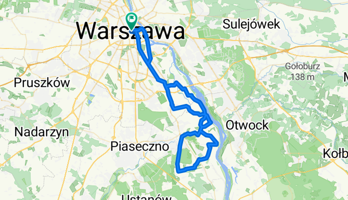 70KM - podwójna ósemka Slomczyn,Gassy,Konstancin