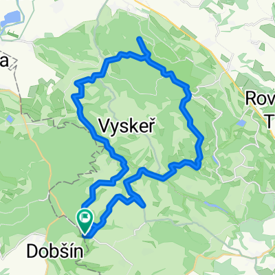 LIB Kost - Hr. Skála - Valdštejn - Kost - 30,5 km