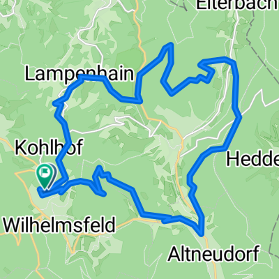 Wilhelmsfed-Lampenhain-Heiligkreuz und zurück