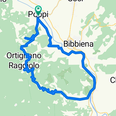 Poppi - Fronzola - S.Martino in Tremoleto - Ortignano - Villa - Casetel Focognano - Pieve a Socana - Rassina - Macee - Buiano - Poppi