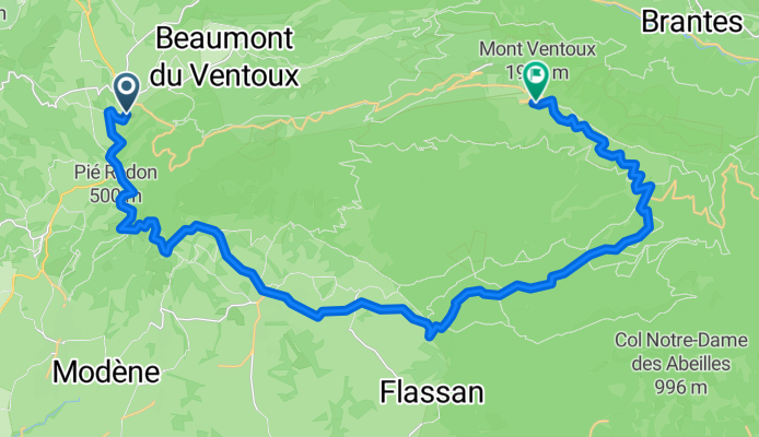 2012-12: Malaucène > Mont Ventoux (33km - ITT)