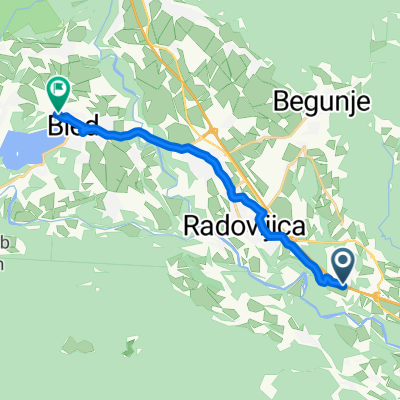 ride from Radovljica to Bled