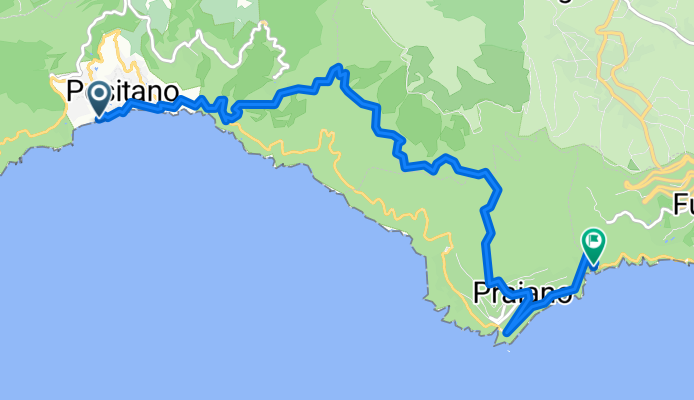 Positano-Marina di Praiano 10km 650hm