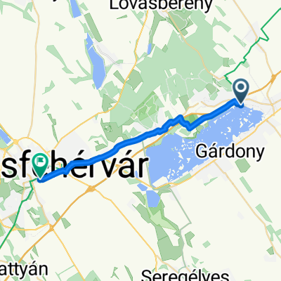 Velence - Székesfehérvár (északi part)