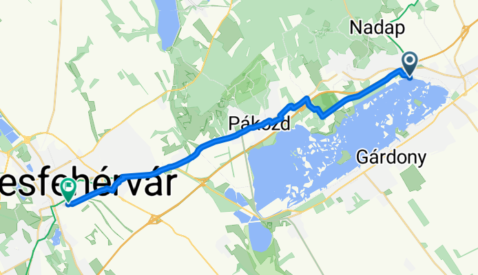 Velence - Székesfehérvár (északi part)