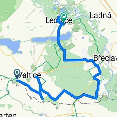 Long ride from Valtice to Lednice