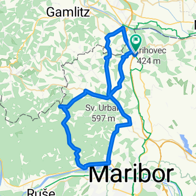 Šentilj--Gaj-Kamnica-Šentilj 52km
