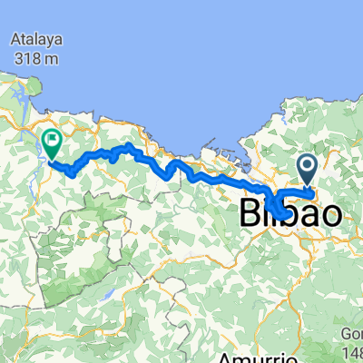 Ampuero to Bilbao airport via Guggenheim
