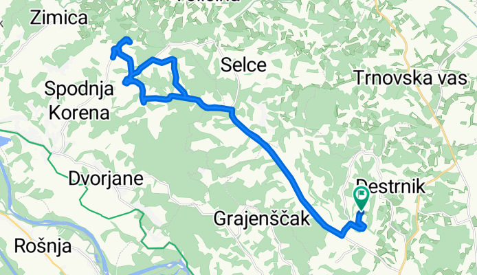 Ausfahrt durch Destrnik (Vintarovci)