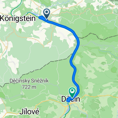 Bad Schandau- Decin-25 km