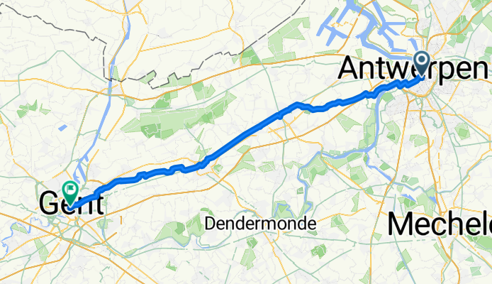 amberes to gent 60 km.
