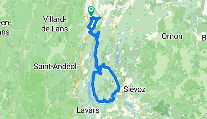 Les corniches du Drac depuis Varces