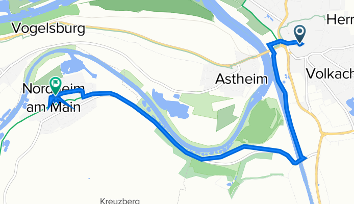 Kurze Radrunde durch Nordheim a.Main