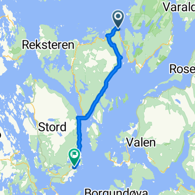 Rosendal to Leirvik via Tysnes