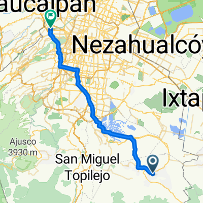 Rodada ida y vuelta a Milpa alta (80 km)