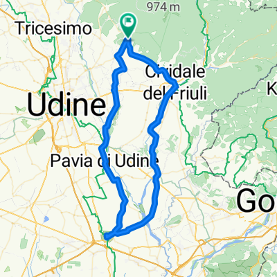 Faedis-Cividale-San Giovanni-Lalmico-Lovaria-Faedis