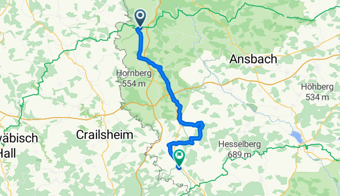 3. Route von Rothenburg bis Dinkelsbühl