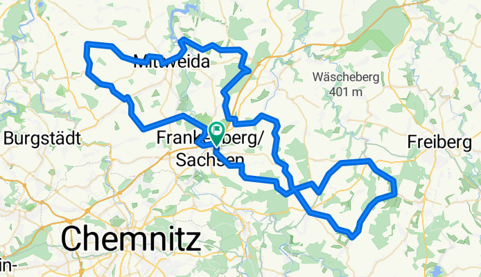 Frankenberger Radlersonntag 2016 - 100 km Strecke