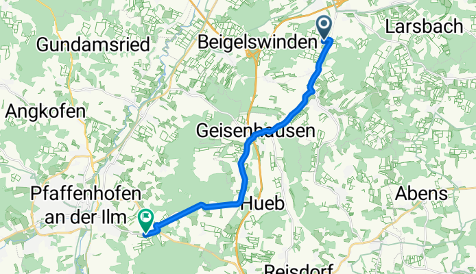 Kurze Radrunde von Wolnzach nach Pfaffenhofen an der Ilm