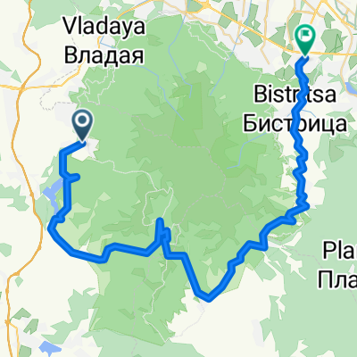 Long bike tour from Pernik to Sofia