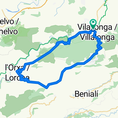 Villalonga - L'Orxa por Safor - Villalonga por La Llacuna