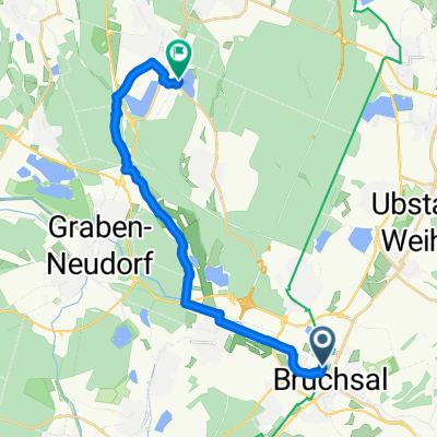 Bruchsal-Wiesental 17km