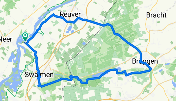 rondje vanaf Klerkenhof, Swalmen, Brüggen, Reuver, Beesel, Klerkenhof. 35,39km