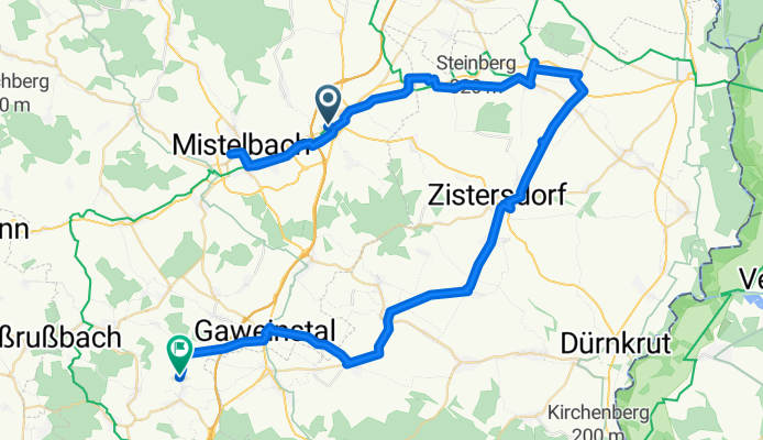  Mistelbach über Dobermannsdorf nach Wolfpassing