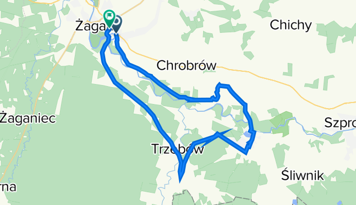 Żagań Doliną Bobru 