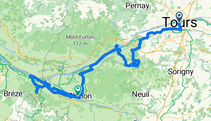 Tours-Chinon-Turquant/Parnay-Chinon