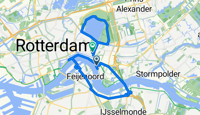 ride through Rotterdam