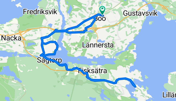 ride through Nacka