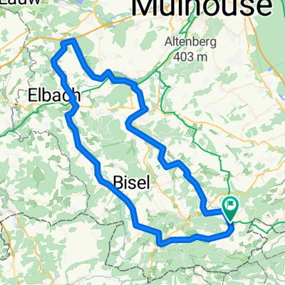 Start Oltingue Rundtour durchs Elsass